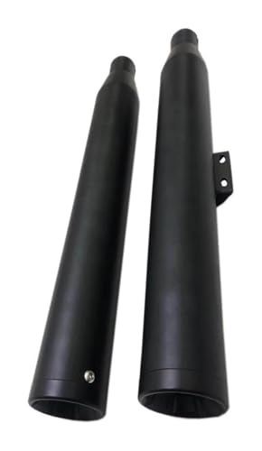 Motorrad Auspuff Schalldämpfer Für Harley-Davidson Für Softail Für Fat Boy Modelljahre 2018 2019 2020 Endschalldämpfer(Schwarz)