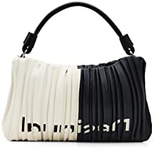 Desigual Bag, Borsa Pleat OTTERLO 1008 Beige Crude Donna, Bianco