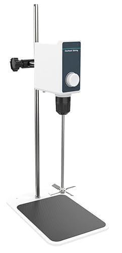 Overhead Stirrer Mixer Lab Overhead Stirrer Lab Mixer with Speed Range 100-1000rpm Maximum Mixing Volume 10L Max Torque 20N.cm Max Viscosity 10000mPas Brush Motor