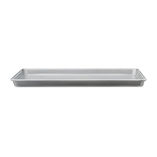 Image of Amazon Basics Ceramic Nonstick Baking Sheets & Cooling Rack Set, Dishwasher Safe, Oven Safe, Half Sheet Size, Gray, 2-Pack
