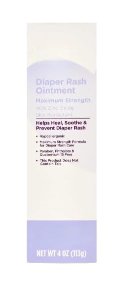 1pack-Diaper Rash Maximum Strenght Ointment 40 Zinc Oxide Hypoallergenic 4 oz