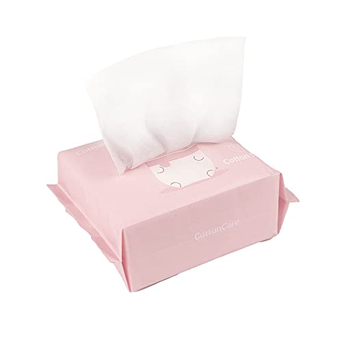 Cottoncare Baby Dry Wipe,100% Cotton,Dry Wipe Cotton Tissues,Baby Sensitive Skin,Taking Care Of Baby Skin,7.9 X 4.7 In 6-Pack (600 Count) #TOP5