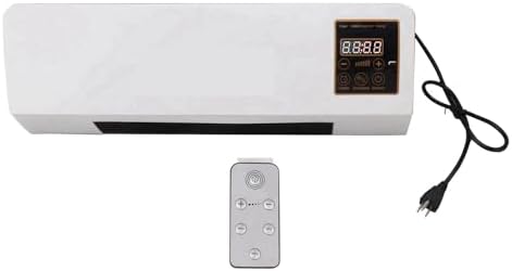 Small Air Conditioner, Wall Mounted Heating Machine Highly Efficient Wide Angles Mobile Small Air Conditioner Indoor Space Heater for Bedroom Living Room Office (US Plug)