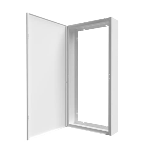 Coffret d'habillage pour tableaux électriques en acier blanc - Dim. du coffret : H 920 x L 450 x P 140 mm - Marque ATOLE