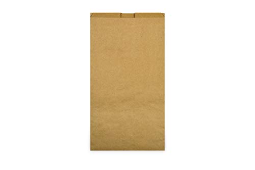 Hypafol Bio Papier Müllbeutel 300 Stück | abbaubare braune Biomüllbeutel für kompostierbare & biologische Abfälle und mehr | ohne Plastik | 1-lagig, Tüten mit 10 L Fassungsvermögen | 200x160x360 mm
