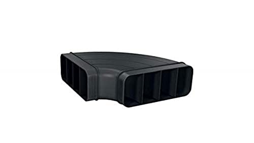 NEFF Z861SB1, Installationszubehör für Dunstabzüge, 90 Grad Flachkanalbogen horizontal, Farbe: Schwarz
