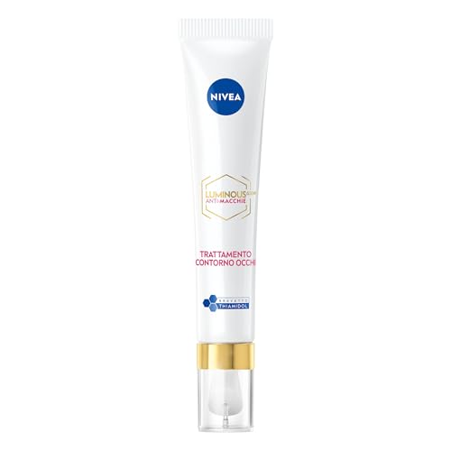 NIVEA Cellular Luminous630 Crema antimanchas para ojos, 15 ml, contorno antiarrugas, manchas y ojeras, ácido hialurónico y Luminous630 para un look relajado