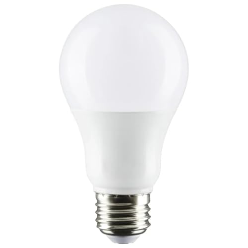 Satco 8.8-Watt LED E26 Light Bulbs, 5000K, 25000 Hour Rating, Dimmable, 6 Pack