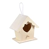 MOTHNUR Nichoir Oiseaux Extérieur Suspendu Maison Nid Forme de Cœur Créative Dcoration Naturelle pour Jardin et Balcon