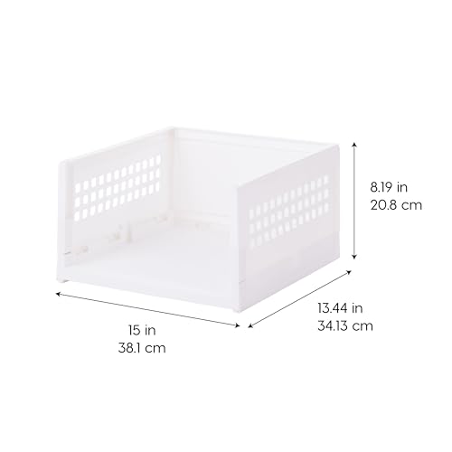 Image of IRIS USA Modular Storage Organizer, 2 Pack, Made in USA, Collapsible