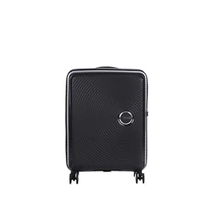 AMERICAN TOURISTER Soundbox - Spinner 55/20 Expandable Hand Luggage, 55 cm, 35.5 liters, Black (Bass Black)