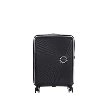 American Tourister Soundbox - Spinner S, Bagaglio a mano, 55cm, 41 L, Nero (Bass Black)