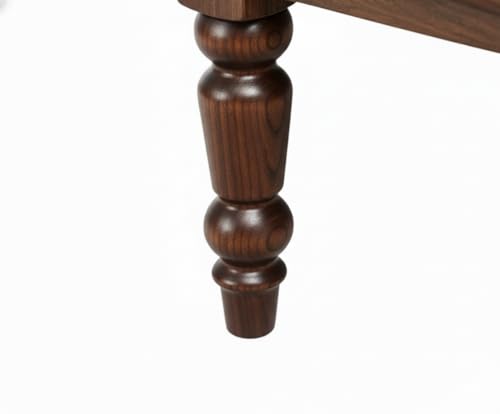 Image of MISAN Solid Sheesham Wood Coffee Table - Elegant Center Table with Two Spacious Drawers | Sturdy & Stylish Wooden Furniture for Home & Living Room (A - Walnut)