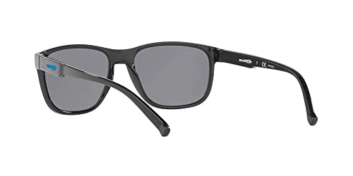 Arnette Unisex Sunglasses Shiny Black Frame, Polarized Dark Grey Lenses, 57Mm #TOP5