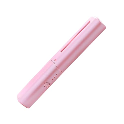 Plancha de pelo de cerámica – Accesorio de belleza recargable USB portátil | Peine alisador de cerámica para viajes, vacaciones, fiestas, salón, casa, boda, novia, spa y uso diario