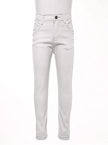 Aislor Toddler Boys Twill Chino Pants Pull-On Relaxed Fit School Uniform Skinny Pants Straight Trousers Jeggings Jeans3