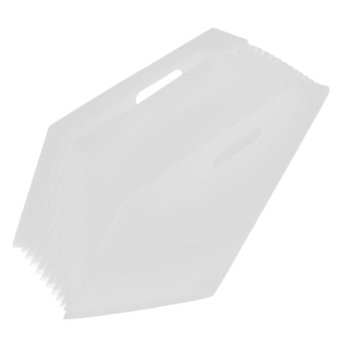 POPETPOP Carpeta Acordeón Blanca Organizador Plástico de Archivos con Múltiples Bolsillos Expandibles Clasificadora Portátil para Oficina Escuela y Hogar Gran Capacidad para Documentos