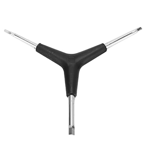 plplaaoo Y forma hexagonal llave hexagonal acero inoxidable 3 vías llave hexagonal diseño profesional para reparación de bicicletas herramienta duradera ligera para ciclismo al aire libre