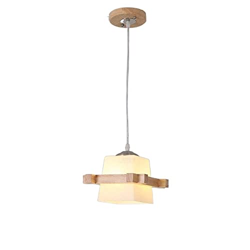 Plafonnier en bois et suspension moderne LED pour luminaire de salle à manger et cuisine