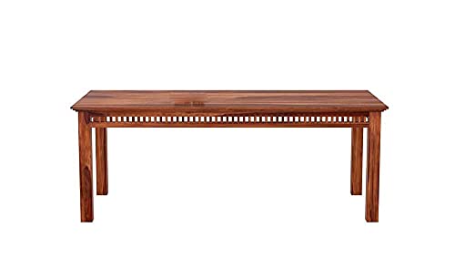 Image of Sheesham Solid Wood 8 Seater Dining Table for Living Room (Honey2)