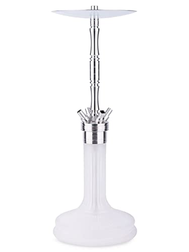 WD Hookah Shisha Wasserpfeife X40A-32 Silver/Frosted