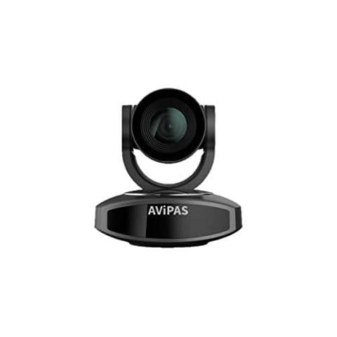 AVIPAS AV-1251 2.07MP Full HD HDMI PTZ Camera with PoE and IP Live Streaming, 5X Optical Zoom, Dark Gray Cover