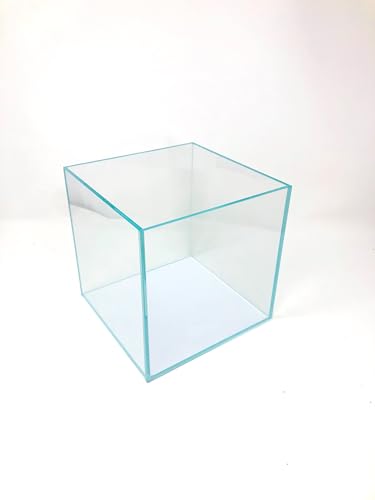 BTCO Rimless Cube Aquarium 2 Gallons, Ultra White, Low Iron