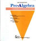 South-Western Pre-AlgebraTeacher's Annotated Ed... 0538613815 Book Cover