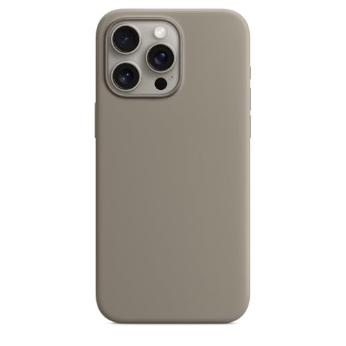 enttgo Silicone Case Compatible with iPhone 15 Pro Max 6.7 inches (Clay)