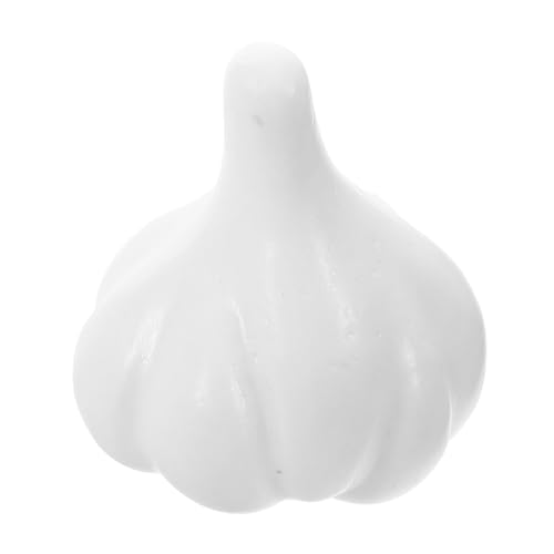 Adorno de antena para coche con diseño de ajo blanco realista y fijación exterior para techo