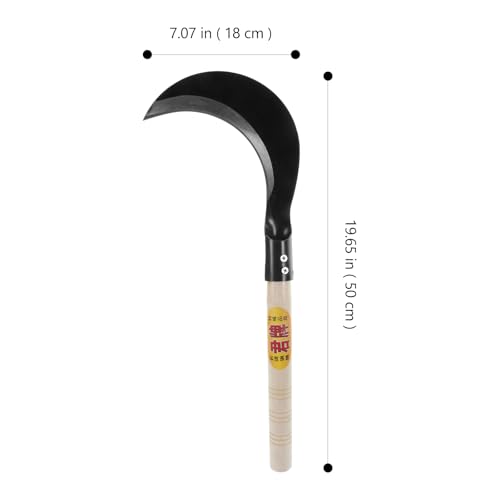 Cuchillo de siega largo con mango de madera YARNOW miniatura 2