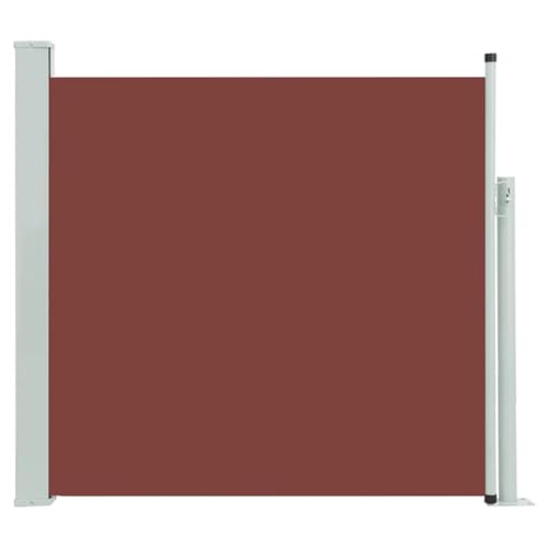 Preisvergleich Produktbild vidaXL Seitenmarkise Ausziehbar Sonnenschutz Sichtschutz Windschutz Seitenrollo Markise Seitenwandmarkise Balkon Garten Terrasse 170x300cm Braun