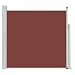 Produktbild vidaXL Seitenmarkise Ausziehbar Sonnenschutz Sichtschutz Windschutz Seitenrollo Markise Seitenwandmarkise Balkon Garten Terrasse 170x300cm Braun