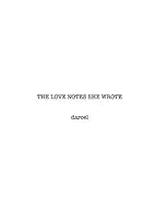 THE LOVE NOTES SHE WROTE 1075241030 Book Cover