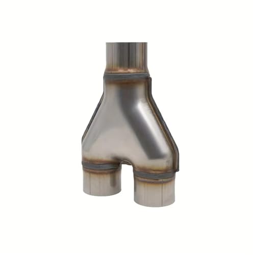 Tuyau d'échappement en inox en Y avec double connecteur pour voiture