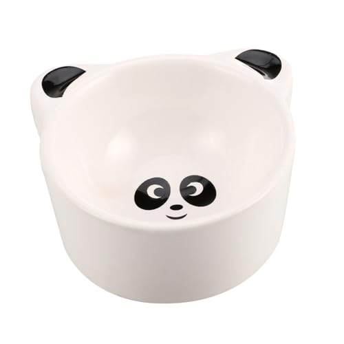 Totority 防翻食盆 セラミック製 小動物用ペットフードボウル カートゥーンデザイン 耐久性 滑り止め仕様 水やドライフード対応 小型ペ