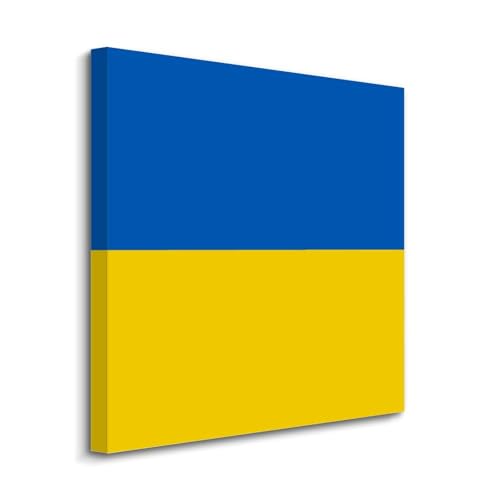 Cuadro de la bandera de Ucrania para decorar tu salón o dormitorio
