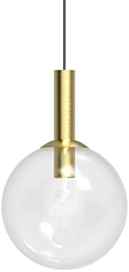 Bubbles 12" 1-Light Pendant - Satin Brass