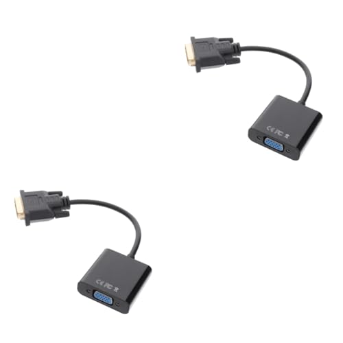 jojofuny 2pcs 1080p to Vga Adapter Cable Converter Male to Vga Female No Driver Needed