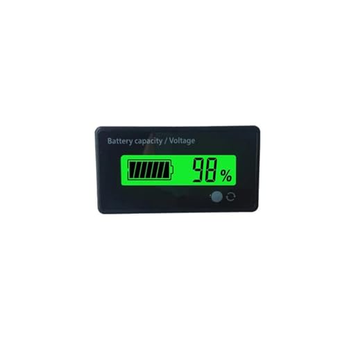 Jauge de niveau de batterie lithium double affichage LCD vert indicateur tension precise 6-63V - 2