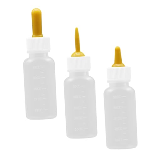 UPKOCH 3 Piezas Biberón para Mascotas de Botellas de Alimentación para Perros y Gatos para Cachorros y Gatitos Reutilizables y Fáciles de Limpiar