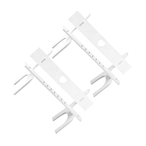 Totority Wooden Mini Dollhouse Chairs 2 Sets Doll Bench Dollhouse Accessory Easy to Assemble