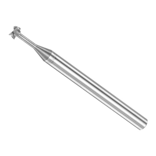 CoCud T-Nuten-Fräser, 4 Schneiden, 0,16 Durchmesser, 0,06 Schneidtiefe, VollLegierung mit hoher Härte CNC-Fräser - (Anwendungen: für Stahl- und Kupferfräsen)