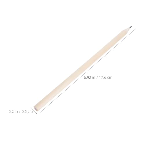 Lápices de madera PRETYZOOM natural 50 piezas miniatura 2