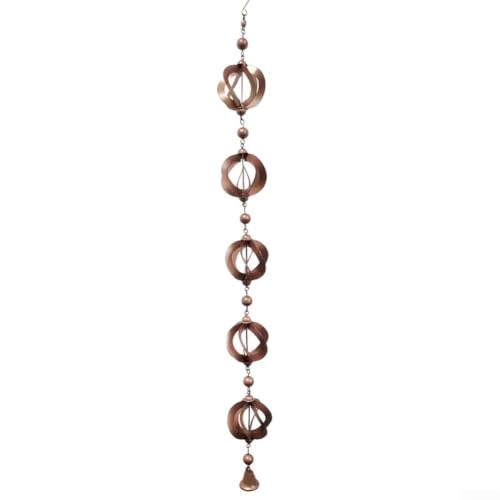 Cadena de lluvia de metal para decorar patios y balcones en días de tormenta 2