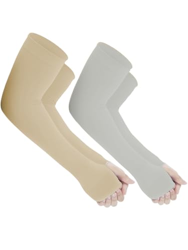 Image of Yuneek Arm Sleeves For Men & Women UV Sun Protection, UPF 50 Cool Arm Hand Cover Unisex For Bike ride,Golf,cricket,cycling,yoga,gym Sports