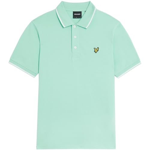 Polo à pointes Lyle & Scott pour homme en coton casual noir
