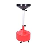 Aain 8 Gallon Portable Oil Drain,Industrial Fluid Oil Drain Tank With Wheels and Adjustable funnel...