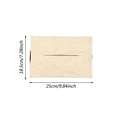 Suporte de tecido para carro - Bolsa de tecido reutilizável - Saco de lenços de tecido para console