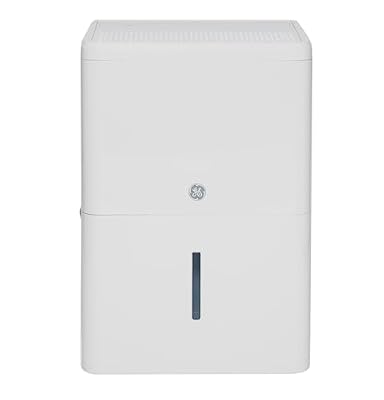 GE Portable Dehumidifier 35 Pint, Perfect for Bedroom, Basement & Garage or Rooms up to 3000 Sq Ft, Ideal for High Humidity Areas, Complete with Empty Bucket Alarm & Clean Filter Alert